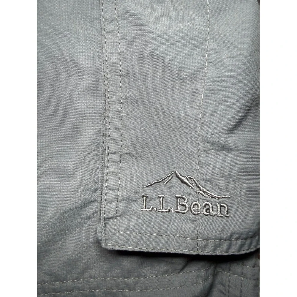 L.L. Bean Cargo Shorts Mens Medium Gray Nylon